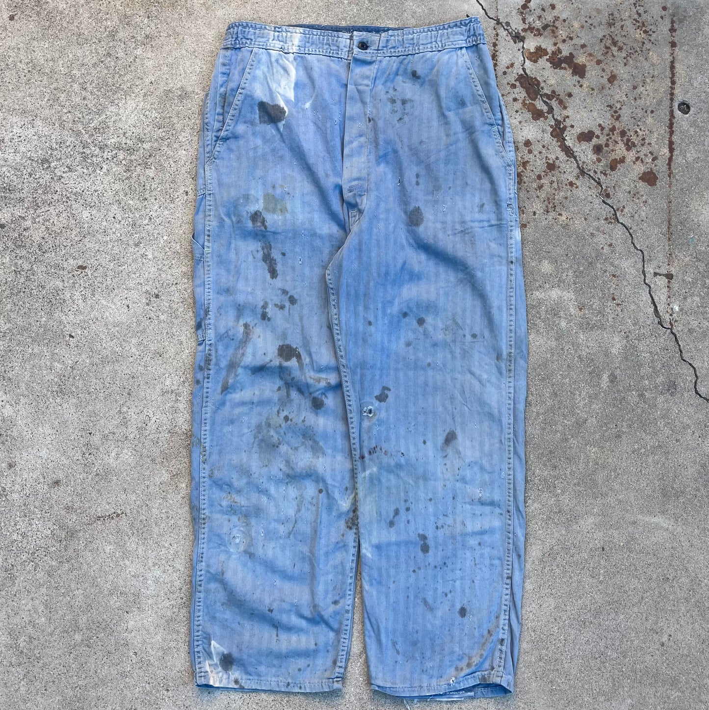 1940s Blue HBT Pants