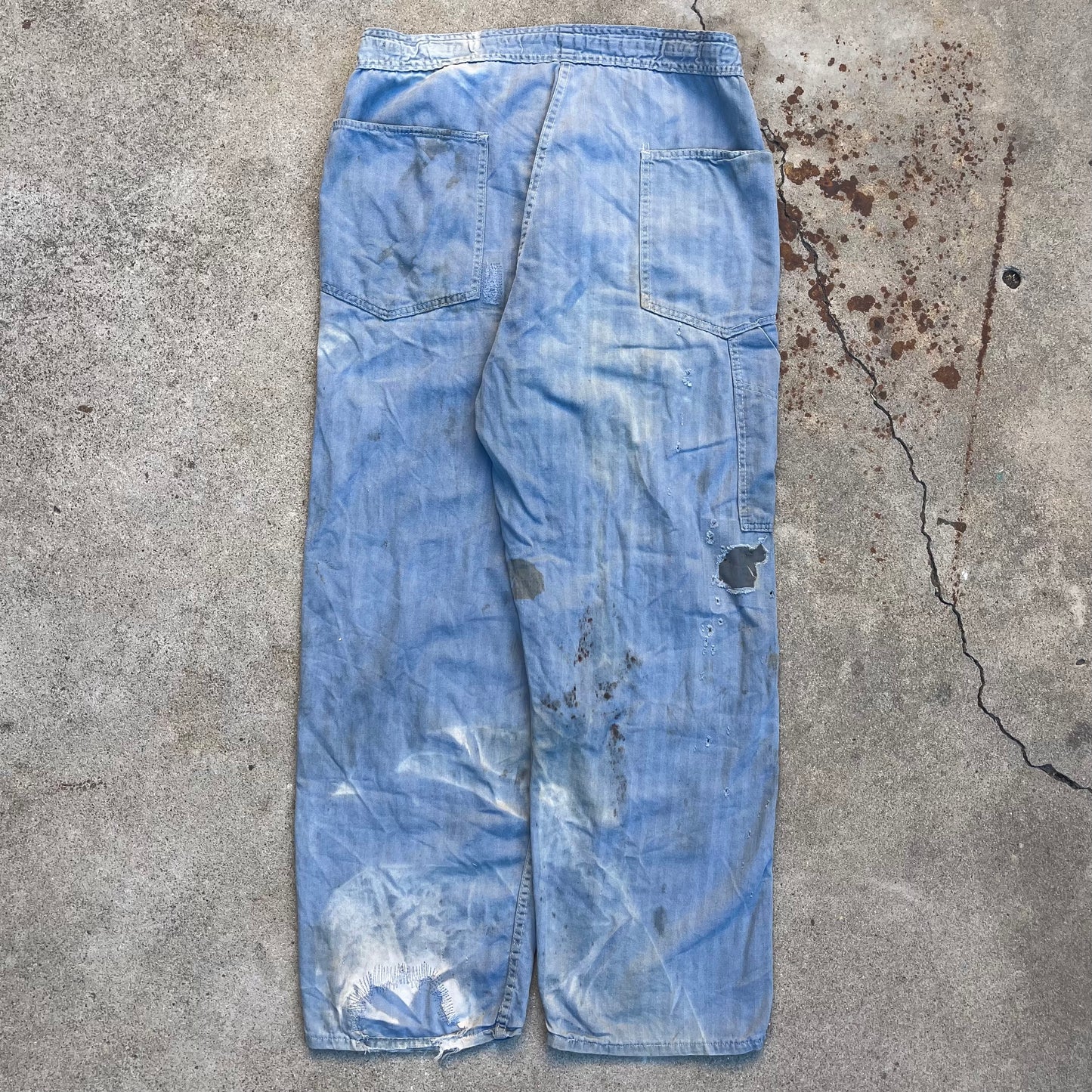 1940s Blue HBT Pants