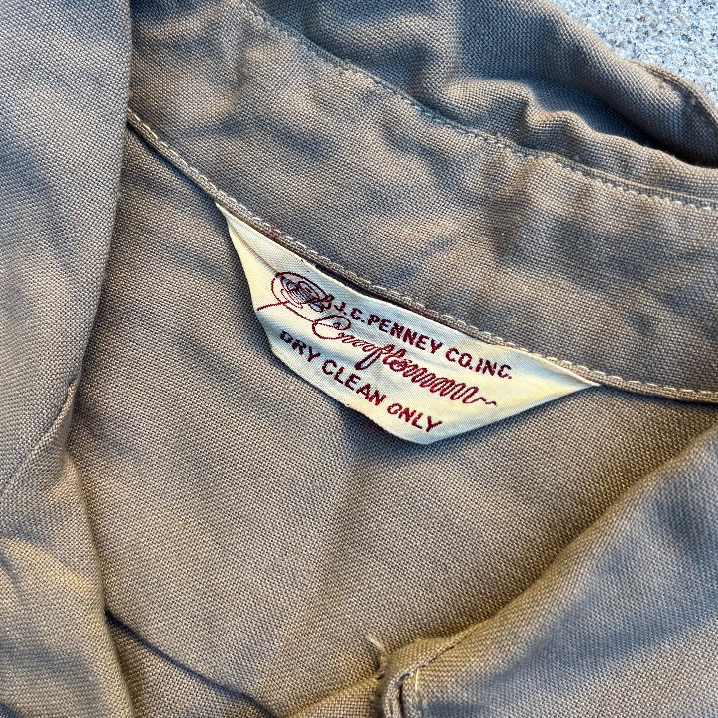 1950s JCPenney Gabardine Shirt